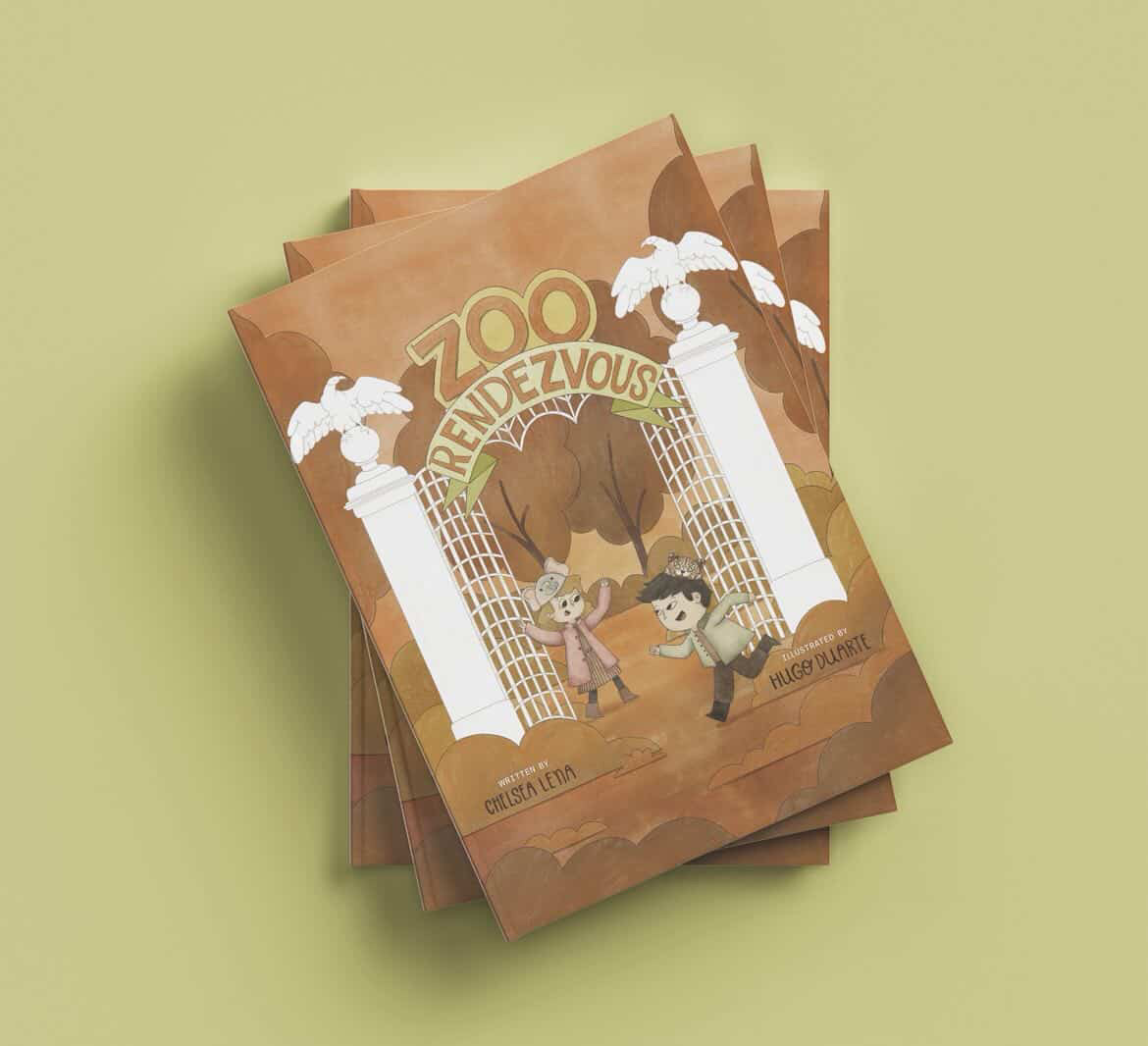 Zoo Rendezvous - Stacked hardcover books